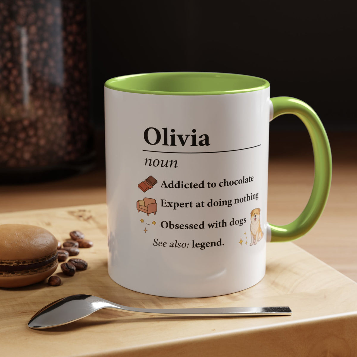 Personalized Definition Mug, Custom Name Coffee Mug for Women, Dog Lover Gift, Personalized Best Friend Mug, Unique Birthday Cup