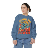 Teacher Comfort Colors Sweatshirt, Learning Is My Superpower Shirt, Elementary Teacher Gift, Classroom Sweatshirt for Educators