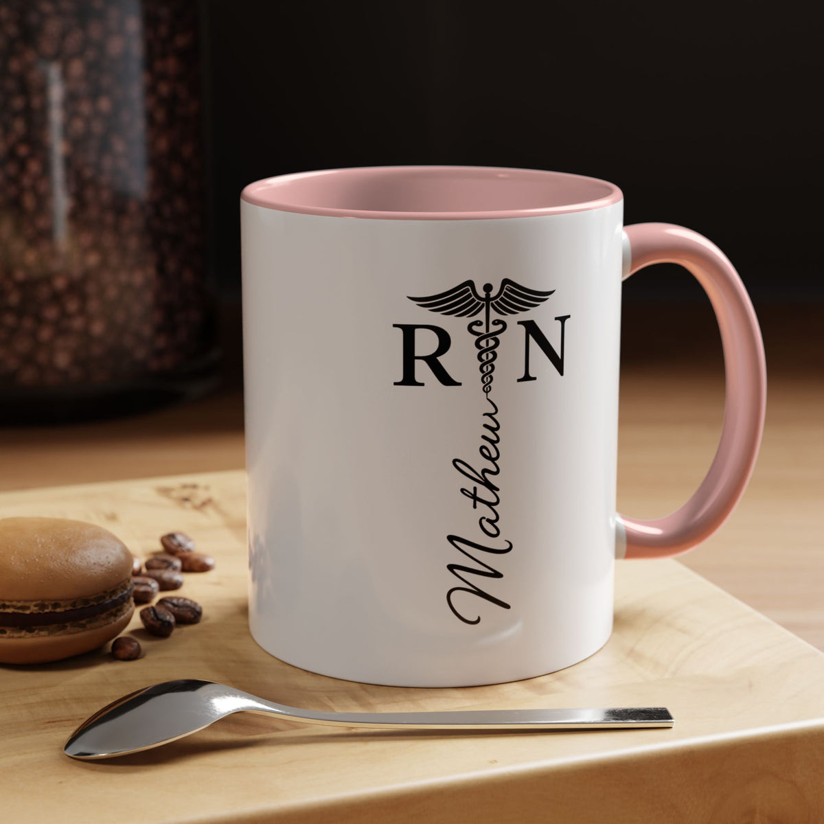 Personalized RN Coffee Mug, Registered Nurse Gift, Custom Nurse Name Mug, Nursing School Graduation Gift, RN Appreciation Cup