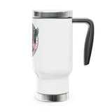 America 250 Travel Mug, 250 Years of Freedom Stainless Steel Cup, Patriotic USA Gift, 4th of July Drinkware, American Eagle Gift