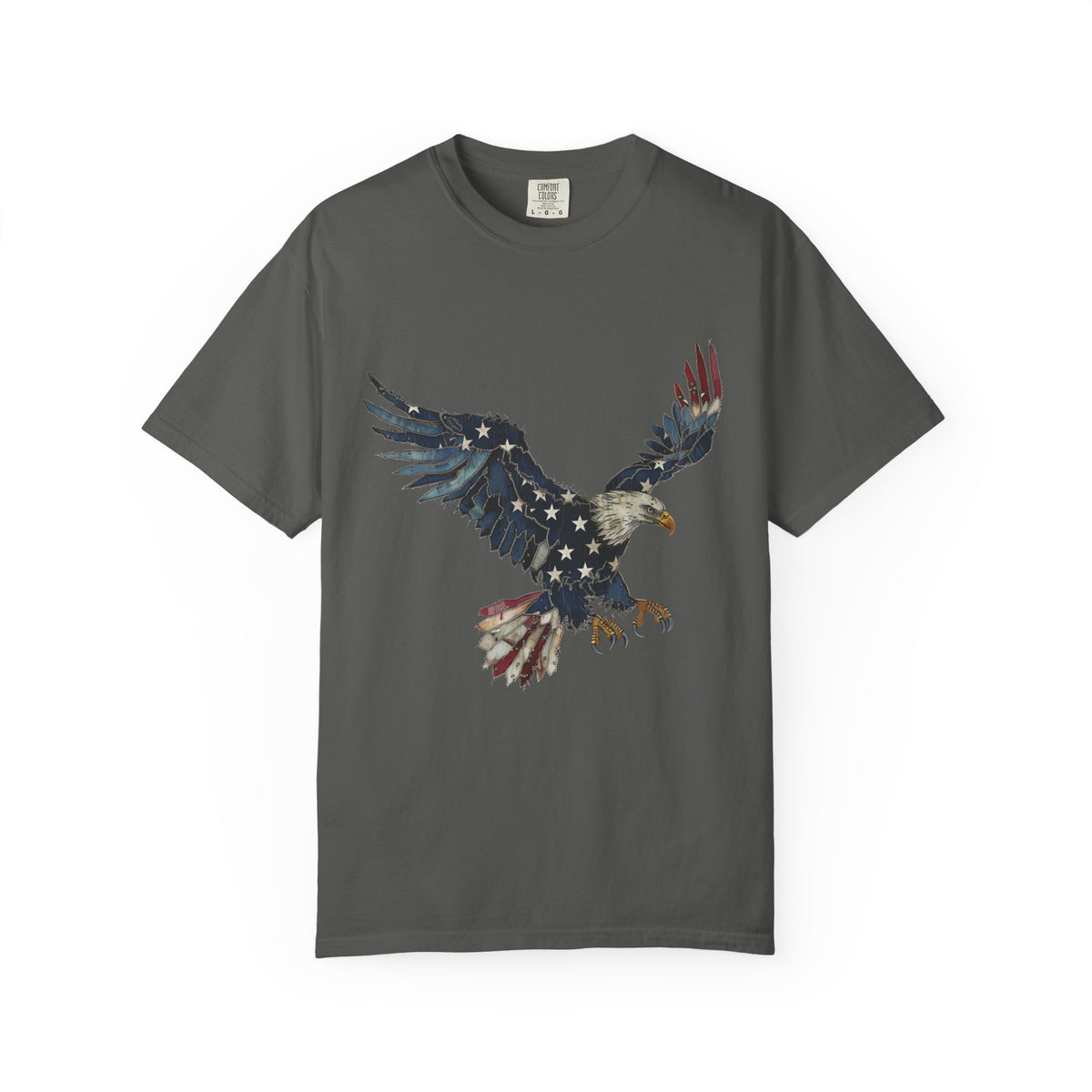 Patriotic Eagle Graphic Tee, Vintage USA Bird Shirt, Americana Freedom T Shirt, Fourth of July Eagle Shirt for Women