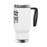 Military Stainless Steel Travel Mug, Service Member Gift, Dog Tag Drinkware, Patriotic Coffee Cup, Veteran Gift, Armed Forces Gift