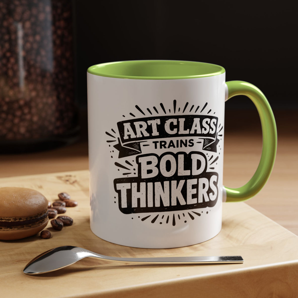 Art Teacher Coffee Mug, Art Class Bold Thinkers Cup, Creative Classroom Gift for Teacher, Student Artist, Painter or School Art Educator