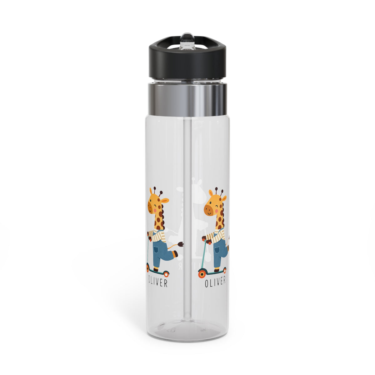 Personalized Giraffe Kids Water Bottle, Cute Safari Animal Gift, Toddler Birthday Bottle, Baby Shower Gift, Preschool School Bottle