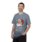 There's Some Ho's in This House Shirt, Funny Santa Christmas T-Shirt, Adult Holiday Party Tee, Naughty Xmas Gift for Friends or Family