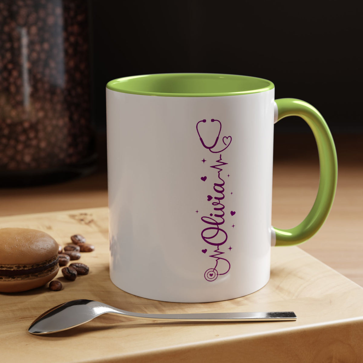 Custom Nurse Name Mug, Personalized Nurse Coffee Cup, Registered Nurse Gift, Nursing Student Gift, Healthcare Appreciation Mug