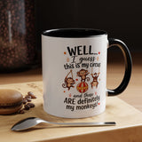 Funny Mom Life Coffee Mug, This Is My Circus These Are My Monkeys Mug, Motherhood Humor Gift, Mom Coffee Cup for Busy Moms