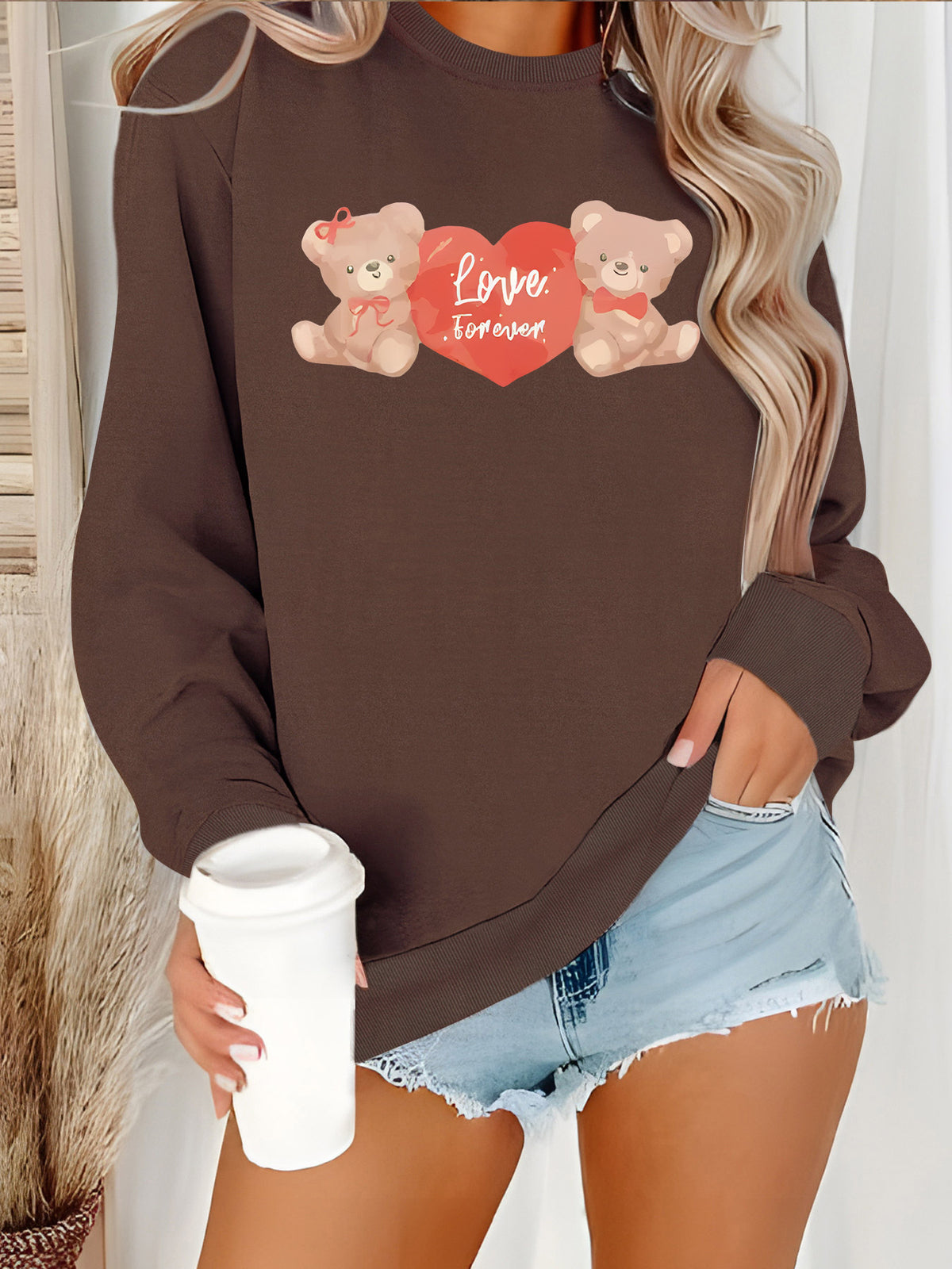 Bottom shirt with fleece hoodie