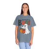 Funny Halloween Ghost Shirt, Where My Boos At Graphic Tee, Spooky Season Drinking Gift for Beer Lover, Fun Adult Costume Party Outfit