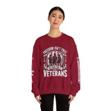 Freedom Isn't Free Veterans Sweatshirt, Military Service Crewneck, American Flag Veteran Pullover, Veteran Gift, Memorial Day Outfit