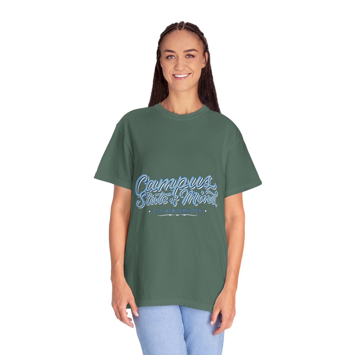 Campus State of Mind T-Shirt, New Semester College Graphic Tee, University Student Gift, Back to School Shirt, Campus Outfit, Dorm Life