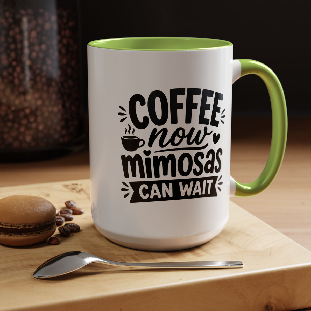 Funny Coffee Lover Mug, Coffee Now Mimosas Can Wait Mug, Brunch Coffee Cup, Caffeine Lover Gift, Morning Coffee Mug for Friends