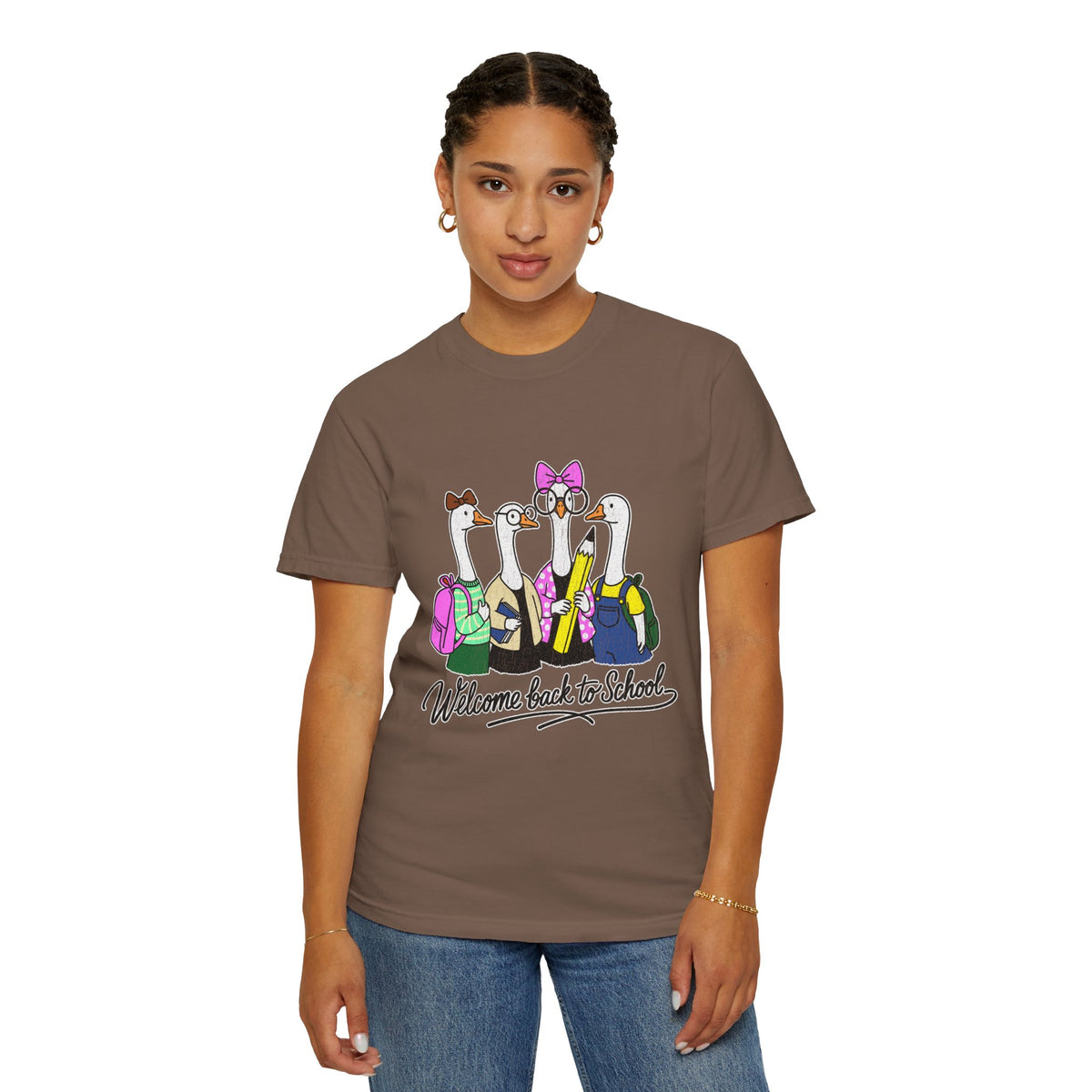 Welcome Back to School Goose T-Shirt, Funny Teacher Graphic Tee, Cute Student Shirt, First Day Classroom Outfit, Educator Gift Idea