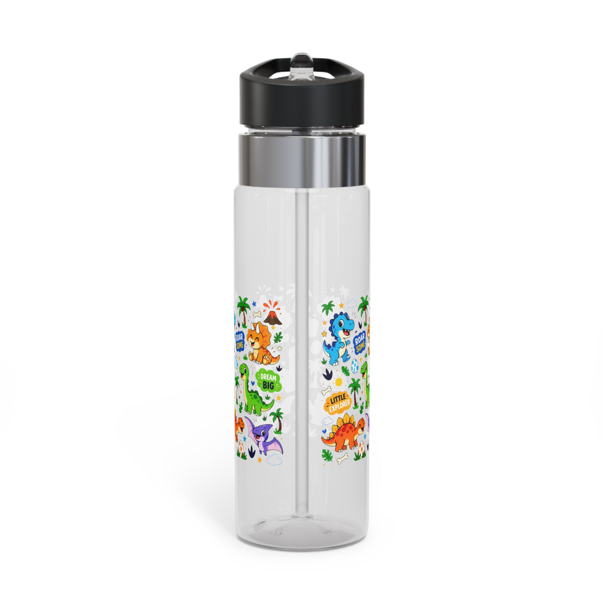 Dinosaur Water Bottle for Kids, Roar Some Dino Drink Bottle, Fun School Water Bottle for Boys, Birthday Gift, Dinosaur Party Favor