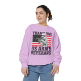 Thank You US Army Veterans Sweatshirt, Patriotic Soldier Crewneck, Military Appreciation Gift, American Flag Pullover for Veterans Day