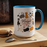 Personalized Cat Aunt Coffee Mug, Custom Cat Mom Style Mug with Name, Official Cat Aunt Gift, Cat Lover Coffee Cup, Pet Owner Mug