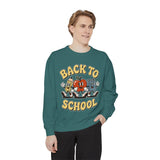 Back to School Sweatshirt, Retro Apple Pencil and Book Pullover, Teacher Crewneck, First Day Classroom Outfit, Educator Gift, School Staff