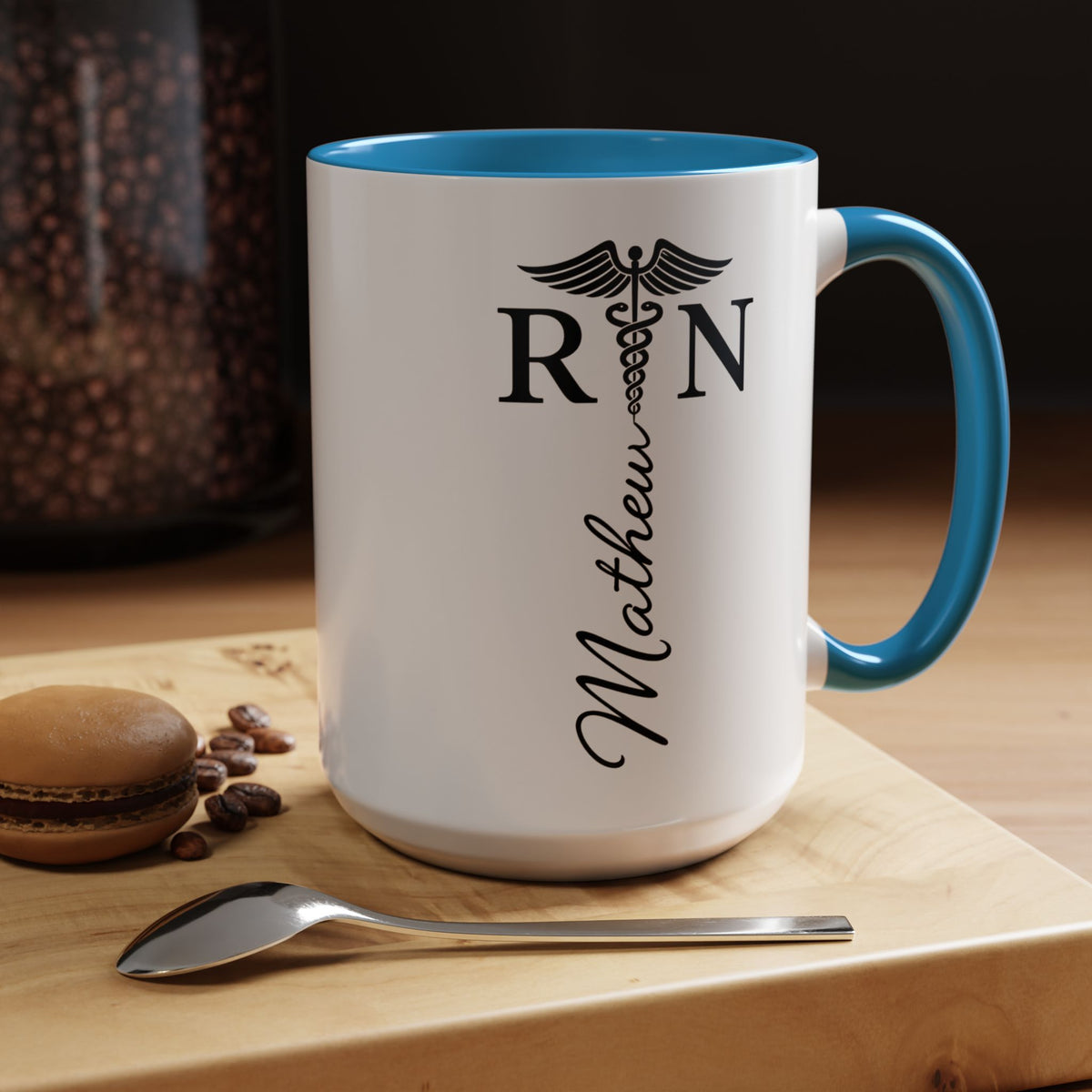 Personalized RN Coffee Mug, Registered Nurse Gift, Custom Nurse Name Mug, Nursing School Graduation Gift, RN Appreciation Cup