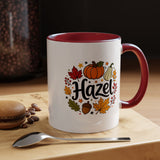 Personalized Fall Name Mug, Custom Hazel Pumpkin Coffee Cup, Autumn Birthday Gift for Her, Thanksgiving Keepsake, Cozy Seasonal Present