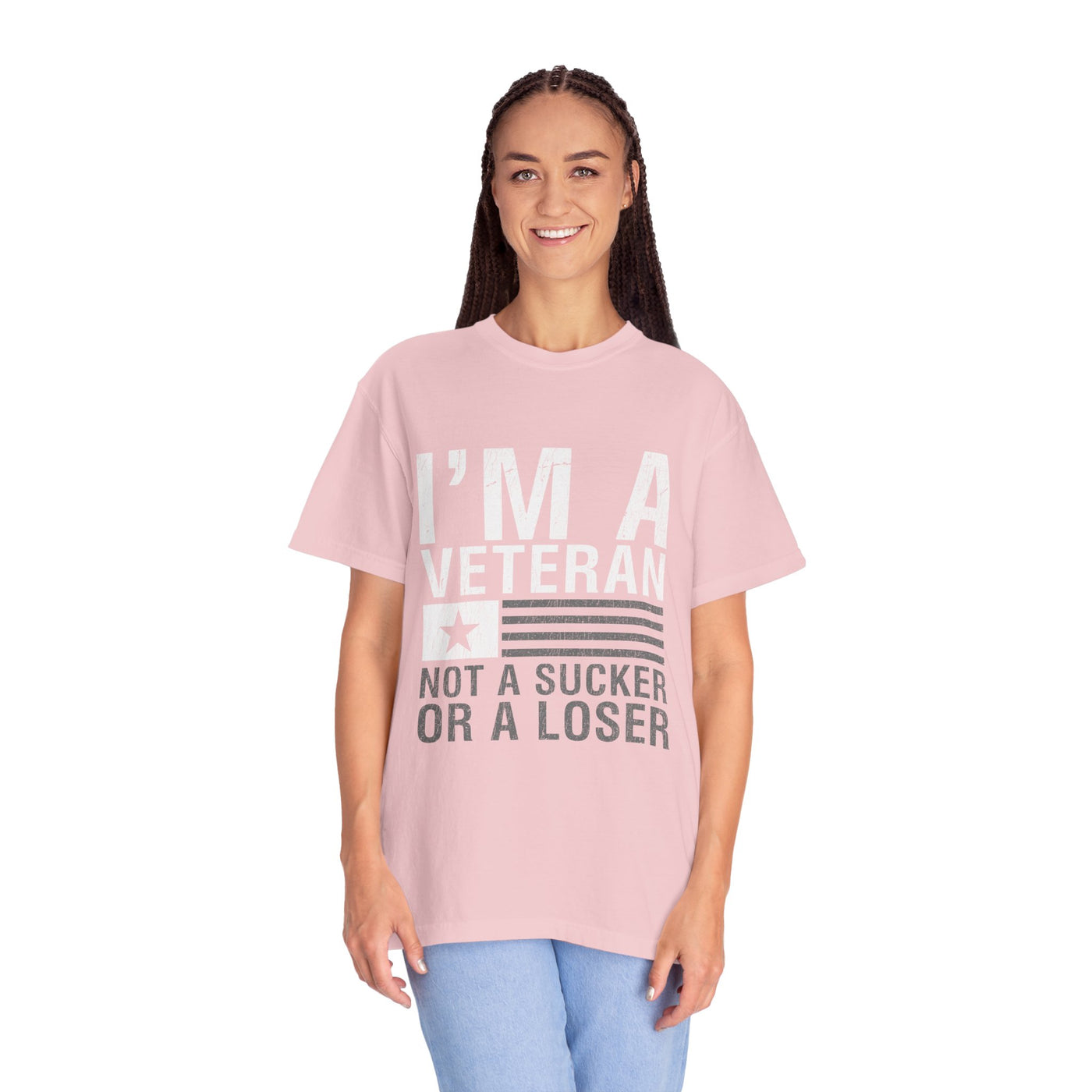 I'm a Veteran Not a Sucker or Loser Shirt, Bold Military T-Shirt, Patriotic Gift for Veteran, Veterans Day Tee, Retired Soldier Apparel
