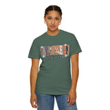 Halloween Season Shirt, Leopard Plaid Pumpkin Letter Graphic Tee, Cute Fall Gift for Women, Spooky October Outfit for Teachers and Moms