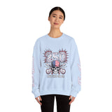 250 Live Free or Die Sweatshirt, Patriotic Skull Crewneck, American Flag Pullover, USA 250th Anniversary Gift, Fourth of July Top