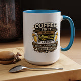 Coffee First Mimosa Later Mug, Funny Brunch Coffee Mug, Mimosa Lover Gift, Weekend Coffee Cup, Funny Drinking Humor Mug