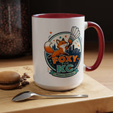 Kansas City Badminton Mug, Foxy for KC Coffee Cup, Funny Shuttlecock Lover Gift, KC Sports Fan Mug, Badminton Player Present
