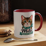 Personalized Cat Lover Mug, Custom Cat Name Coffee Cup, Official Snack Inspector Cat Mug, Funny Pet Parent Gift for Cat Owners