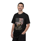 Patriotic Deer Shirt, American Flag Buck T Shirt, Deer Lover Gift, Outdoors Graphic Tee, Country Style Shirt, Fourth of July Gift