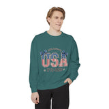 USA 250th Anniversary Comfort Colors Sweatshirt, Patriotic Bow Coquette Shirt, America 1776 2026 Sweatshirt, Fourth of July Gift