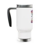 Unicorn Stainless Steel Travel Mug, Born to Sparkle Cup, Cute Fantasy Drinkware, Magical Gift for Her, Unicorn Lover Birthday Gift
