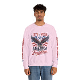 America 250 Sweatshirt 1776 2026, 250th Anniversary USA Pullover, Patriotic Eagle Top, American History Gift, July 4th Outfit