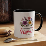 Promoted to Nana Mug, New Grandma Pregnancy Announcement Gift, Floral First Time Grandmother Coffee Cup, Baby Reveal Keepsake 2026