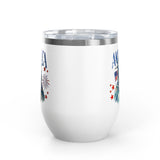 Patriotic Statue of Liberty Wine Tumbler, 4th of July Wine Cup, Lady Liberty Gift for Women, American Flag Drinkware, USA Summer Gift