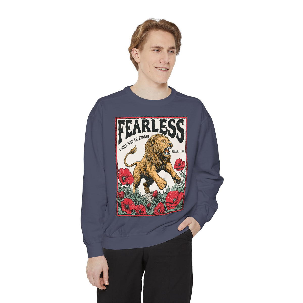 Fearless Christian Sweatshirt, I Will Not Be Afraid Crewneck, Faith Based Bible Verse Sweatshirt, Christian Gift for Women Men