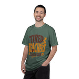 Funny Teacher Coffee Comfort Colors Shirt, Tired Teachers Coffee Club Tee, Teacher Appreciation Gift, Educator Graphic Shirt