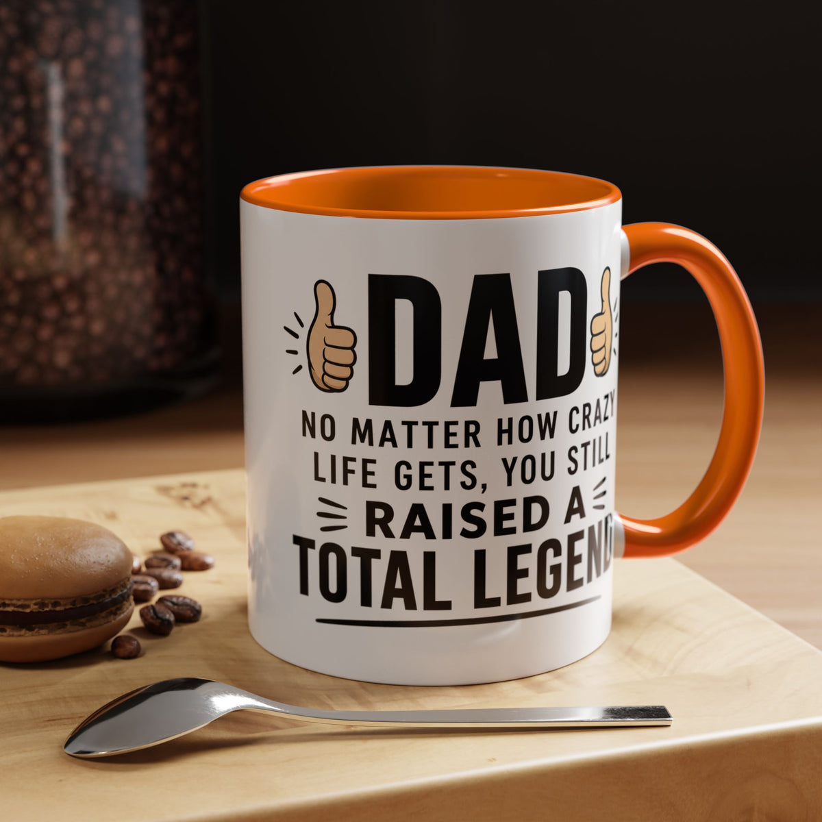 Funny Dad Coffee Mug, Dad Raised a Total Legend Mug, Father's Day Gift for Dad, Cool Dad Coffee Cup, Birthday Gift for Father