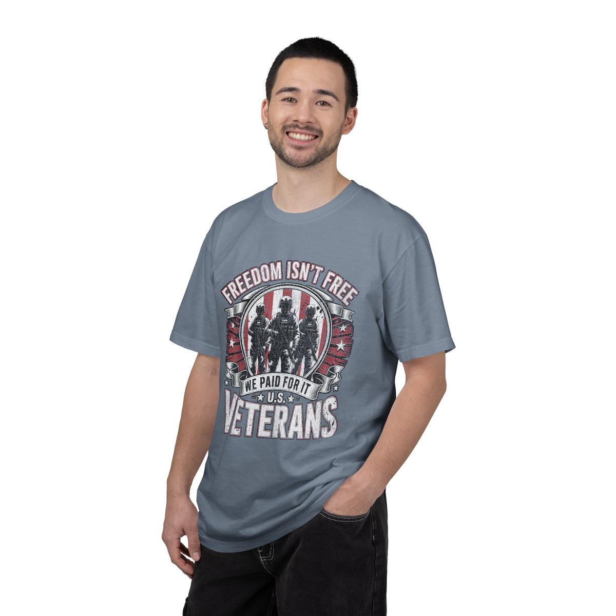 Freedom Isn't Free Veteran Shirt, Military Veteran T Shirt, U.S. Veterans Patriotic Tee, American Flag Military Gift, Veteran Pride Shirt