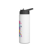 Personalized Kids Water Bottle, Custom Name School Bottle, Sparkle Squad Water Bottle, Back to School Gift for Girls, Sports Bottle