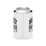 Military Can Cooler, Built by Service Drink Holder, Veteran Gift, Military Appreciation Gift, Armed Forces Beverage Sleeve, Patriotic Gift