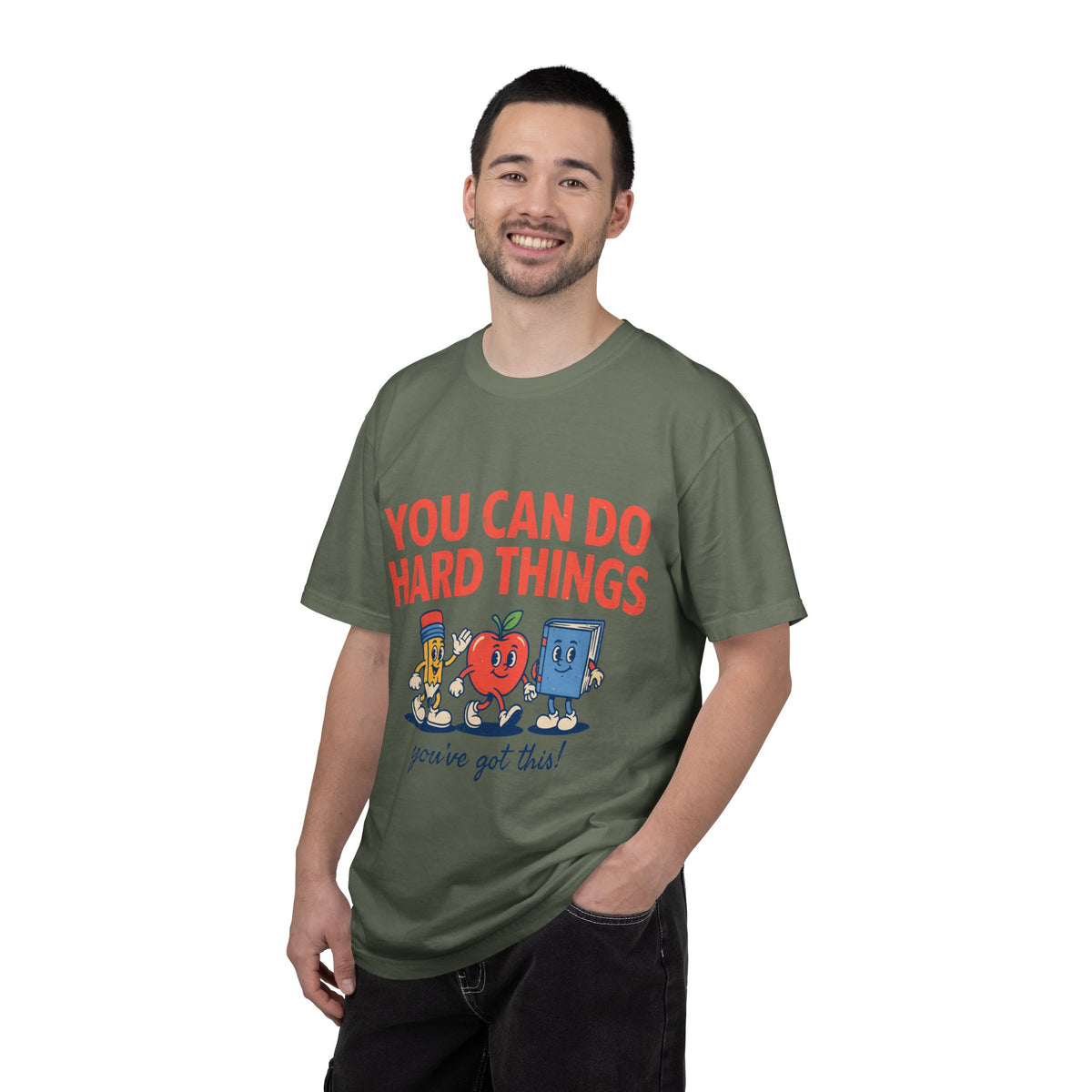 You Can Do Hard Things Teacher Shirt, Motivational Classroom Comfort Colors Tee, School Counselor Gift, Positive Educator Shirt