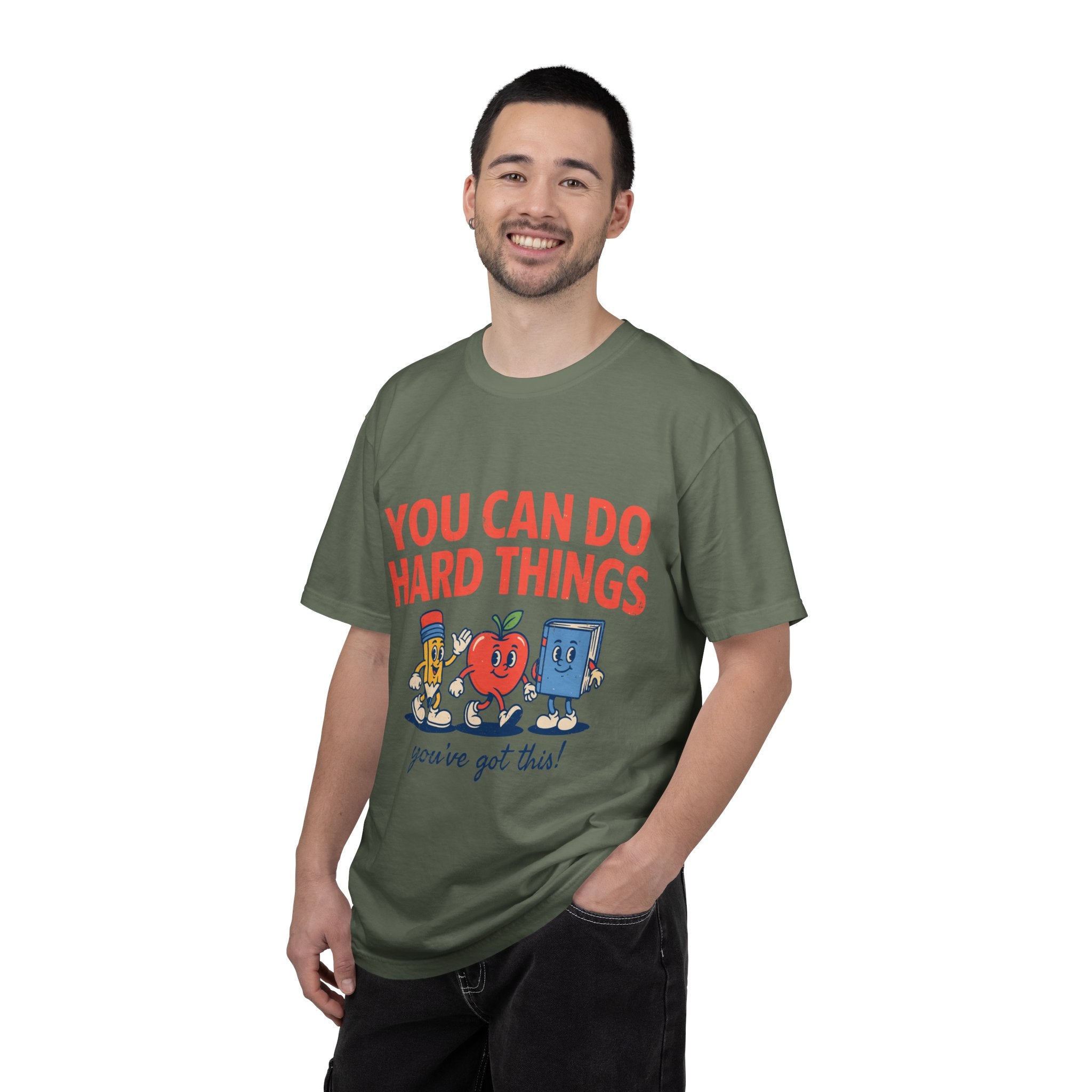 You Can Do Hard Things Teacher Shirt, Motivational Classroom Comfort Colors Tee, School Counselor Gift, Positive Educator Shirt