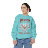 American Veteran Heritage Sweatshirt, Freedom Defenders Crewneck, Patriotic Eagle Gift, Veterans Day or Military Retirement Pullover