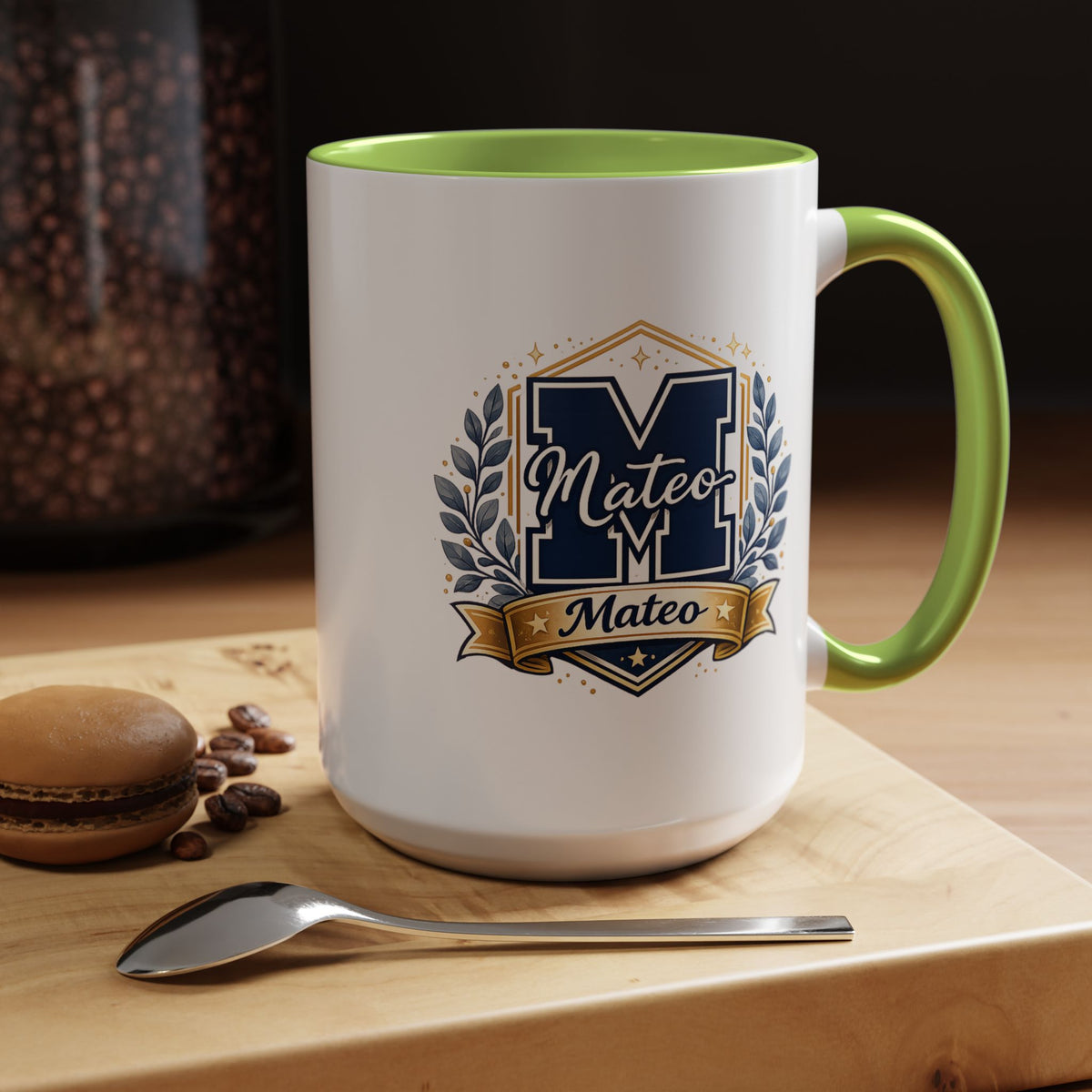 Personalized Initial Name Mug, Custom Monogram Coffee Mug for Men and Boys, Letter Mug with Name, Birthday Gift for Son, Unique Custom Cup