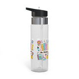 Personalized Teacher Water Bottle, Cute Teacher Gift for Classroom, Educator Appreciation Gift, School Staff Bottle, Back to School Gift