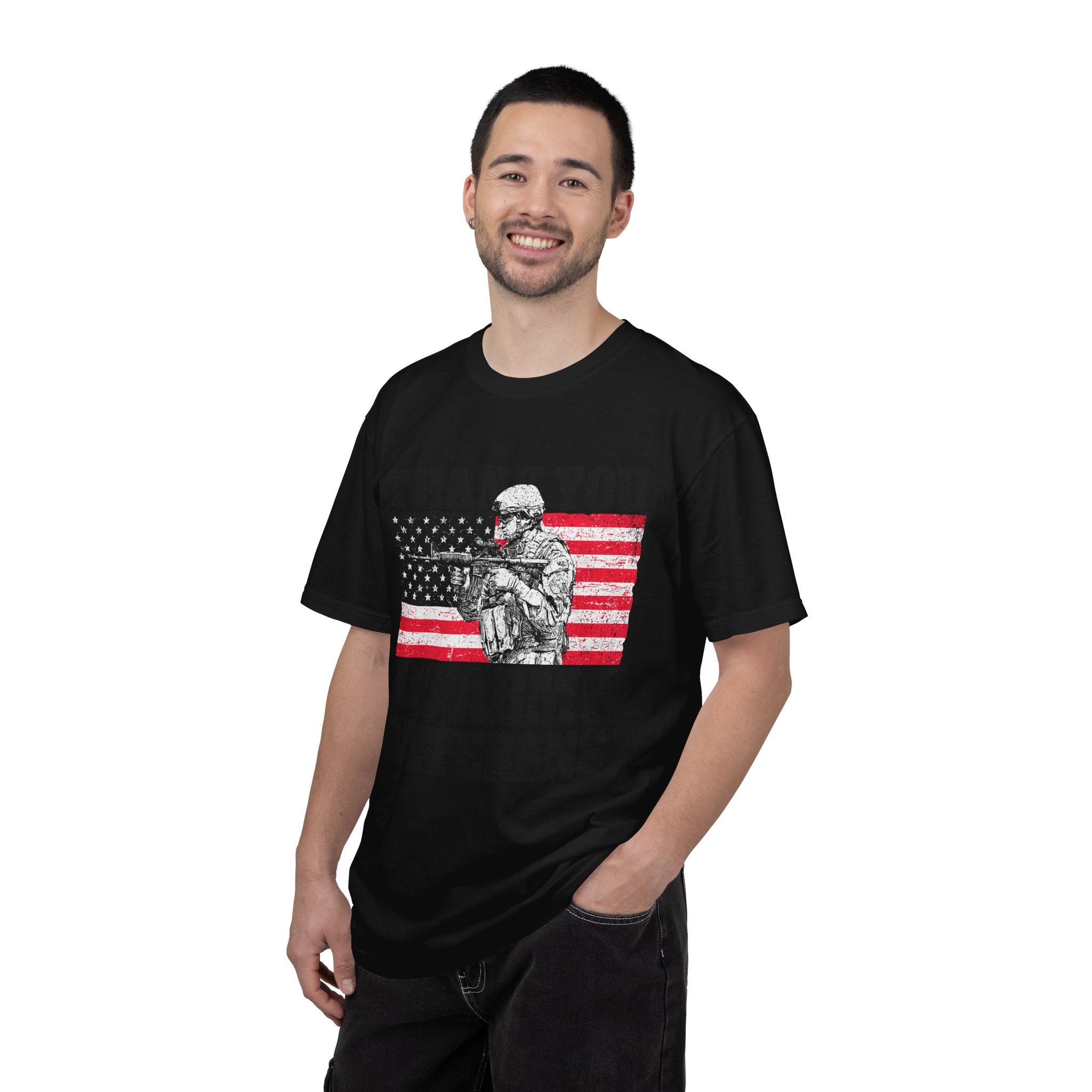 Thank You US Army Veterans Shirt, Patriotic Soldier T-Shirt, Military Appreciation Gift, American Flag Tee for Veterans Day or Retirement