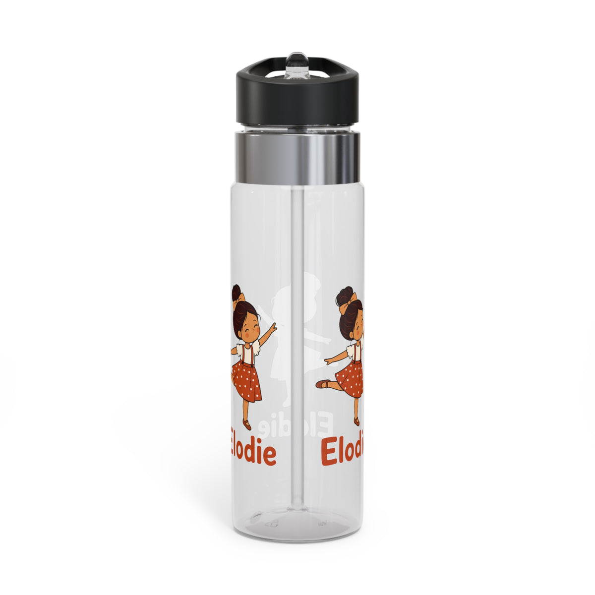 Personalized Ballet Girl Water Bottle, Cute Dance Gift for Girls, Ballerina Birthday Gift, Dance Class Bottle, Kids School Hydration