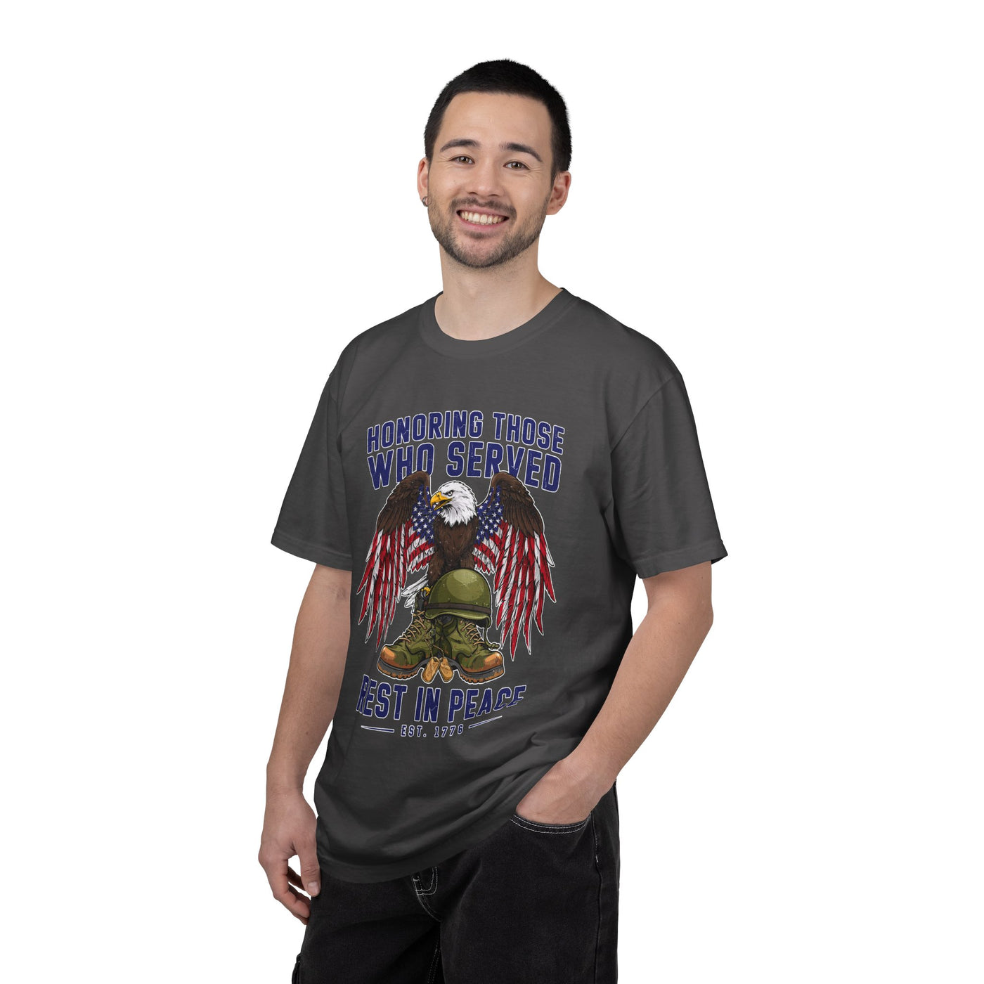 Honoring Those Who Served Shirt, Military Memorial T-Shirt, Fallen Soldier Tribute, Veteran Remembrance Gift, Patriotic Eagle Tribute Tee