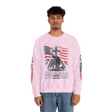 Stand for the Flag Kneel for the Cross Sweatshirt, Patriotic Christian Crewneck, American Flag Pullover, Faith Gift, Fourth of July Top